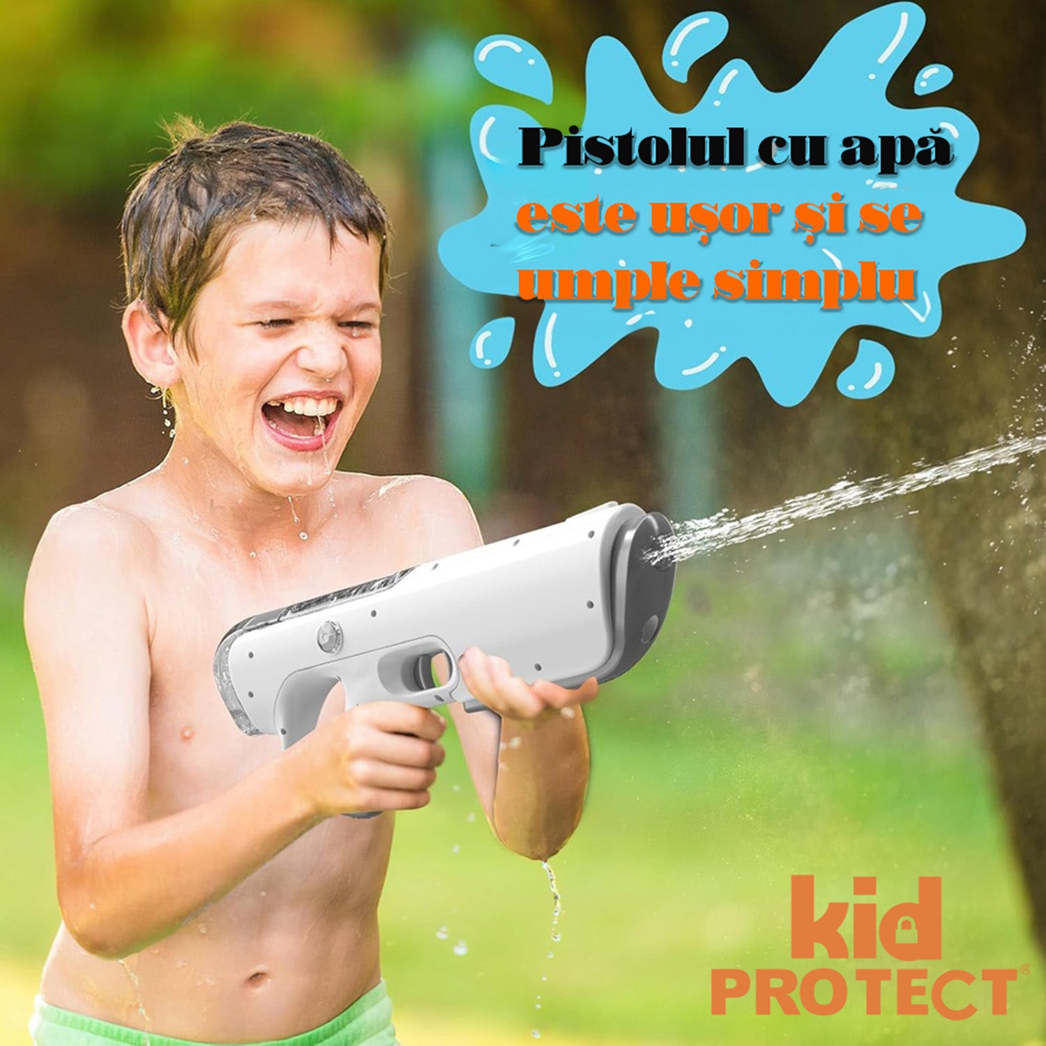 Pistol cu Apa Electric KidProtect SplashForce Pistol cu Apa Electric KidProtect SplashForce